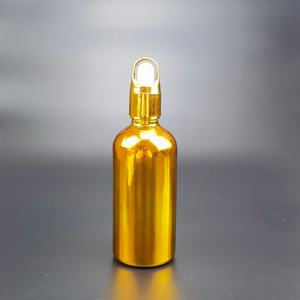 ขวดน้ำมันใส่ผมแบบหยด ขนาด 15 มล. 30 มล. 50 มล. ขวดแก้วเคลือบทอง เงิน สำหรับน้ำมันหอมระเหย พร้อมฝาหยดสีทอง มีสินค้าในสต็อก - Product Image 5