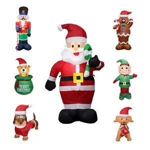 Árbol de Navidad gigante de varios diseños para fiesta al aire libre, <span class=keywords><strong>mu</strong></span>ñeco de nieve, Santa Claus, ciervo, luces LED, decoración inflable - Product Image 2