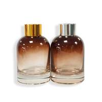 Bouteille en verre de luxe 50ml 100ml 150ml 250ml bâton de parfum arôme parfums de maison bouteille de diffuseur de roseau en verre