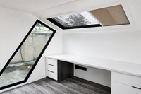 Module de bureau préfabriqué à toit incliné détachable, idéal pour jardin, bureau extérieur ou espace de travail modulaire