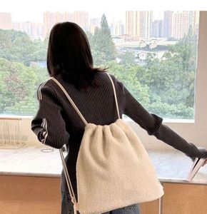 #TRENDING Custom Furry Fluffy Fleece Plush Sherpa <b>Drawstring</b> Bag Faux Fur Shoulder Bag Teddy Velvet <b>Drawstring</b> <b>Backpack</b> - Product Image 2