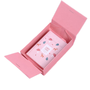 Lost Woods Pink Rigid Gift <b>Box</b> With Deer And Mushroom Print Art Paper Rectangle Fashion Trend Four Color Printing - Product Image 1