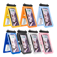 Vente chaude IPX8 PVC étanche housse de téléphone pour téléphone portable écran tactile Mobile étanche pochette sac avec sangle pour téléphones
