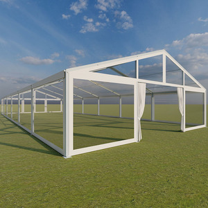 Ngoài Trời Rõ Ràng PVC Vải Trong Suốt Marquee Lều Đám Cưới Với Cực Nhôm Mạnh Mẽ Và Cơ Sở 500 Người 1000 Người - Product Image 1