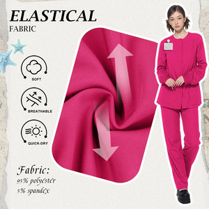 Women's Long Sleeve Dental <b>Scrub</b> Suit Moisture Wicking Suits For Hospital Uniforms - Product Image 4