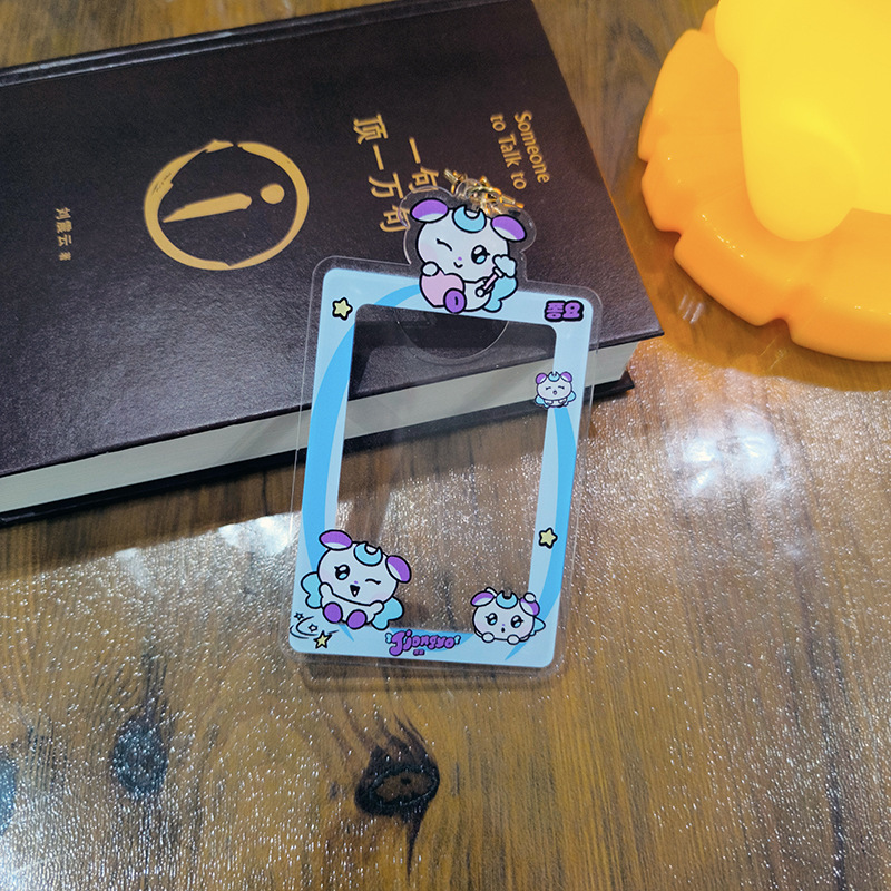 KPOP ATEEZ MIGHTEEZ Photo Frame Acrylic Card Holder Keychains