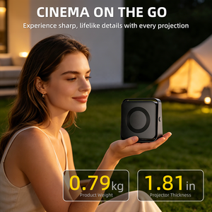 Projecteur vidéo intelligent Android 14, cinéma 3D, home cinéma, tablette Pico, projecteur 720P 4K WiFi, jeux, réunions, projecteur numérique WiFi - Product Image 3