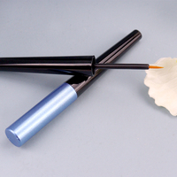 Tube vide personnalisé 2026 pour eye-liner, bleu, fin, long, en plastique, avec brosse, capacité 3 ml