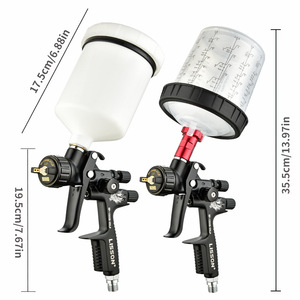 <span class=keywords><strong>Pistolet</strong></span> de pulvérisation pneumatique ROKO WS400 en aluminium à alimentation par gravité pour la réparation de <span class=keywords><strong>carrosserie</strong></span> automobile, <span class=keywords><strong>peinture</strong></span> automobile à air comprimé, buse de 1,3 mm, finition fine - Product Image 1