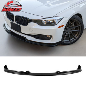Compatible con BMW F30 Serie 3 12-15 Sedán, Labio de Parachoques Delantero Estilo H, Sin Pintar, Negro, PU, Accesorio Exterior de Alta Calidad - Product Image 1
