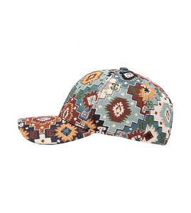 Gorra de Béisbol de 6 Paneles de Algodón Estilo Bohemio Vintage con Hebilla Plateada y Cobre, Ajustable, con Estampado de Imagen Curva, Casual y a la Moda - Product Image 3