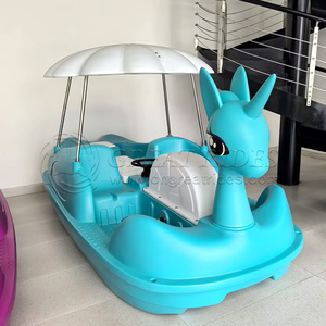 Bateau à pédales licorne de haute qualité pour 4 personnes, durable, en LLDPE, pour les attractions de villégiature et les promenades sur le <span class=keywords><strong>lac</strong></span> - Product Image 5