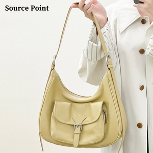 Mới hợp thời trang trên lớp của da bò thanh lịch của phụ nữ da Vai Túi nách túi xách với túi - Product Image 5