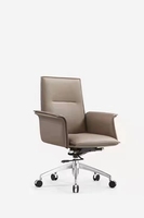 Chaise de bureau de direction Aston S-030 haut de gamme en PP - Design ergonomique, accoudoirs réglables et base pivotante pour cadres et télétravail