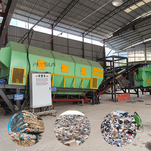 Línea de Producción para Reciclaje de Residuos, Equipo de Cribado de Tambor y Separación Magnética de Hierro para Residuos Domésticos Rurales - Product Image 1