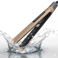Lisseur de cheveux professionnel 2 en 1, fer à friser en céramique, fer plat portable à chauffe rapide pour hôtel, maison et voyage