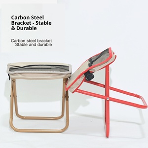 Outdoor Camping Folding Chair <b>Stool</b> with Storage Bag-<b>Portable</b> for Fishing Subway High-speed Rail & Travel - Product Image 4