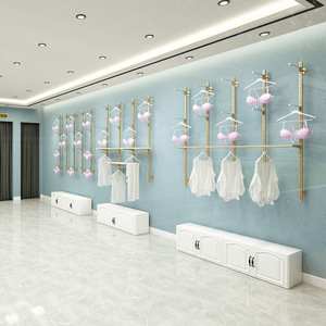 Exhibidor <span class=keywords><strong>de</strong></span> Ropa Interior, Mueble <span class=keywords><strong>de</strong></span> Exhibición <span class=keywords><strong>de</strong></span> Hierro para Tienda <span class=keywords><strong>de</strong></span> Ropa Femenina, Estante <span class=keywords><strong>de</strong></span> Pared para Sujetadores, Exhibidor <span class=keywords><strong>de</strong></span> Sujetadores - Product Image 2
