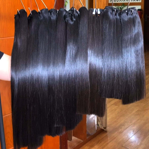 Extensions de cheveux vierges alignées sur les cuticules, cheveux indiens et cambodgiens, mèches de cheveux humains bruts non traités vietnamiens ultra-lisses - Product Image 1
