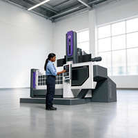 Torno Vertical CNC de Alta Rigidez, Alta Resistencia, Alta Precisión, Cambiador Automático de Herramientas, Ahorro de Energía para Moldeo de Metales