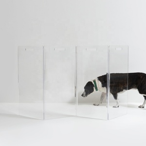 Barrière pour animaux de compagnie DIDUO en acrylique transparent Zig Zag DDT-B010 - Product Image 4