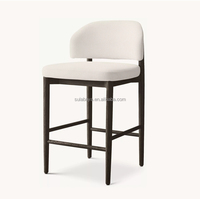 Tabouret de bar et de comptoir en tissu Eva Mobilier d'intérieur Tabouret de bar pour hôtel et salon
