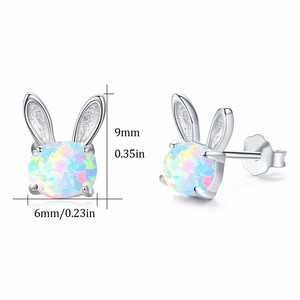 Accessori per <span class=keywords><strong>orecchini</strong></span> per <span class=keywords><strong>bambini</strong></span> nuovi simpatici e americani, semplici e dolci <span class=keywords><strong>orecchini</strong></span> da ragazza animale - Product Image 2