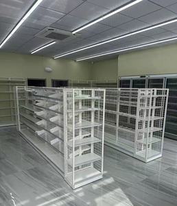 Étagère de présentation de supermarché double face légère, perforée, à 5 niveaux, avec revêtement en poudre époxy, étagères multifonctionnelles - Product Image 3