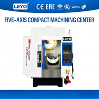 Centre d'usinage CNC compact 5 axes U200T, fraisage vertical, perçage, taraudage, Fanuc Robodrill, machine de découpe de métal à haute vitesse