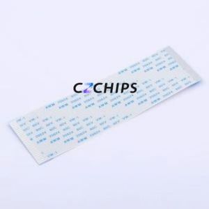 HX FFC-1.0-30P-100mm FFC Cable (Flexible Flat Cable) P=1mm Connector 30P 1mm 0.3mm Non-Inverting - Product Image 1
