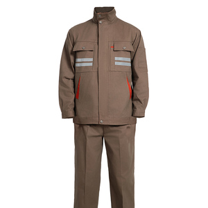 高品質吸湿発散性コットン作業服安全溶接作業着スーツ高視認性反射テープ付きカスタム作業服 - Product Image 6