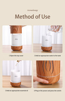 Dropshipping Offres Spéciales Portable Car Mini Ultrasonic Air Aromatherapy Nebulizer Essential Scent Oil Humidifier Diffuser