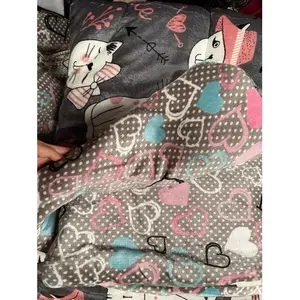 Funda de colchón de franela de doble cara, estampada, para todas las estaciones, tamaño adulto - Product Image 4