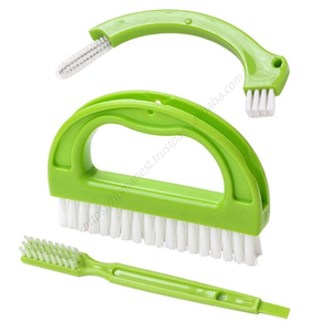 Brosse de nettoyage 4-en-1 pour joints de carrelage en gros, avec manche, idéale pour la cuisine, et petit nettoyeur de bouteilles - Product Image 3