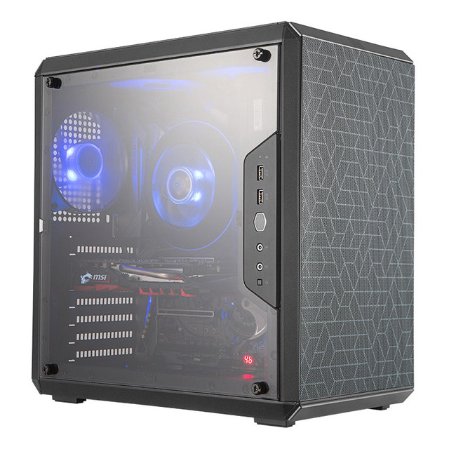 Cooler Master Q300L Q500 Mid Tower MicroATX Steel Desktop Computer Case with Side Transparent Panel