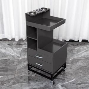 Hairdressing Beauty Storage Cabinet Hair Salon Trolley <b>Cart</b> Beauty Storage <b>Cart</b> Stainless Steel Hair Salon <b>Tool</b> Cabinet - Product Image 2