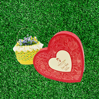 Boîte cadeau en forme de cœur de luxe personnalisée, écologique, recyclable, épaisseur 2 mm, emballage rigide créatif pour chocolat de la Saint-Valentin, impression UV
