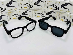 แว่นตาอัจฉริยะ AIMB-<span class=keywords><strong>V3</strong></span> Ai Smart Sunglasses เลนส์เปลี่ยนได้ รับสายโทรศัพท์ แสดงผลเพลง กล้องถ่ายรูประยะไกลผ่านบลูทูธ - Product Image 1