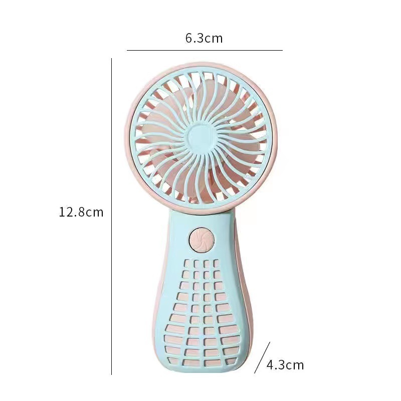 Ventilador pequeño Z9 azul - caja de color en inglés