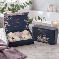 Boîte d'emballage de luxe personnalisée pour bombes de bain avec logo |   Carton pliable en carton premium pour cadeaux de spa |   Coffrets cadeaux de beauté en gros