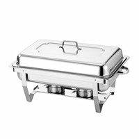 Ensemble de réchauds à buffet et de traiteurs Liyunda 9L en acier inoxydable portable avec couvercle en acier inoxydable pour hôtels et restaurants