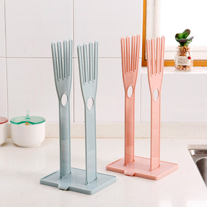 <b>Kitchen</b> Chores Gloves Draining Rack With Towel Holder Heat Resistant Foldable Multi Purpose For <b>Kitchen</b> Sink Storage - Product Image 3