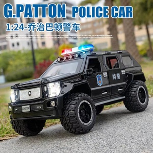 Venta caliente regalo de Navidad coche de fundición a presión 1:24 George Barton aleación modelo de coche de policía simulación - Product Image 2