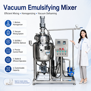 Équipement de fabrication de cosmétiques multifonctions Mélangeur émulsifiant sous vide après extraction de la boue <span class=keywords><strong>d</strong></span>'<span class=keywords><strong>escargot</strong></span> - Product Image 6
