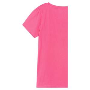 T-shirt à manches courtes à col rond pour femme, style streetwear, respirant, écologique, personnalisé, brodé, uni, en molleton biologique - Product Image 6