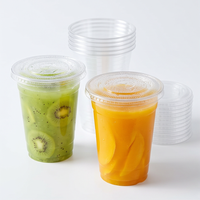 Gobelet à smoothie, bubble tea et boissons glacées ZFCUP personnalisé, biodégradable, en plastique écologique, de qualité alimentaire, jetable, 16 oz, en PET, avec couvercle
