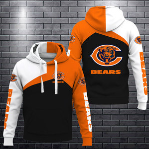 Felpa con cappuccio <span class=keywords><strong>da</strong></span> <span class=keywords><strong>uomo</strong></span> con logo della squadra di Football americano stampata con logo delle squadre Pullover sportivo asciugatura rapida comodo quotidiano con cappuccio sportivo - Product Image 4