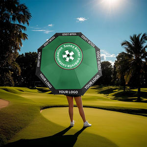 Paraguas de golf premium a prueba de viento, grande, de 60 pulgadas, con marco de fibra de vidrio, doble capa, protección contra la lluvia para golfistas. - Product Image 4