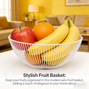 Cesta <span class=keywords><strong>para</strong></span> Frutas <span class=keywords><strong>de</strong></span> Metal Dorado, Cesta Decorativa <span class=keywords><strong>para</strong></span> Frutas <span class=keywords><strong>para</strong></span> el Hogar y la Cocina, Proveedor OEM - Product Image 6
