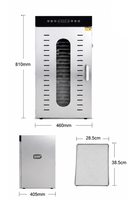 Déshydrateur alimentaire polyvalent en acier inoxydable pour fruits, viande séchée et herbes